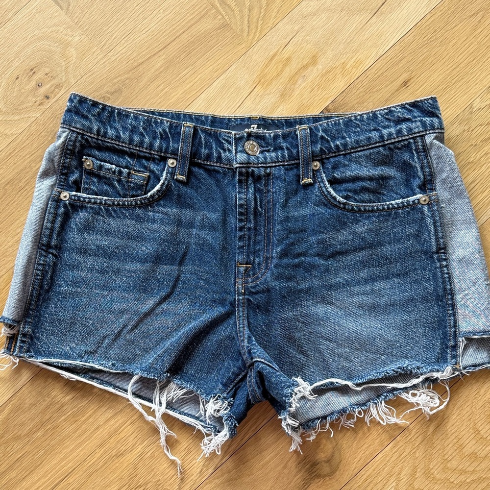7 For all Mankid Cutoff Jean Shorts
